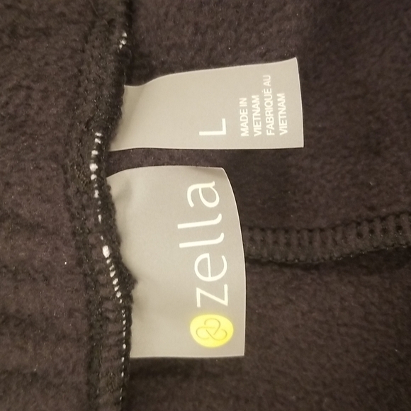 💕ZELLA💕 Cozy Up Polar Fleece Sweatpants ~ High Rise Black Large L NWT - Picture 15 of 15